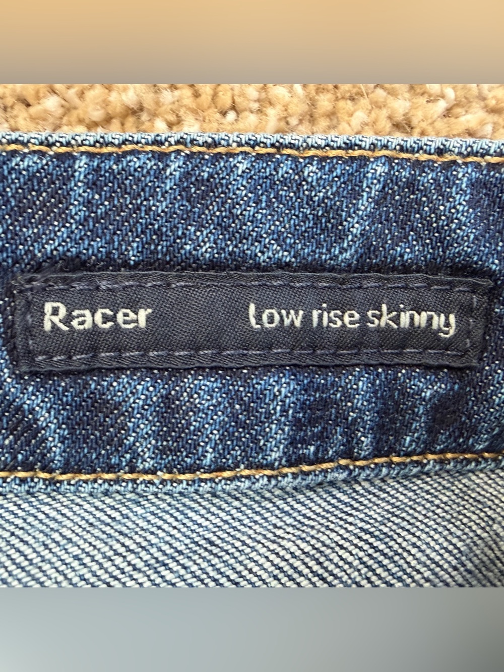 Citizens of Humanity Racer Y2K Low Rise Skinny Jeans 29 Slash Wash USA - Picture 7 of 16
